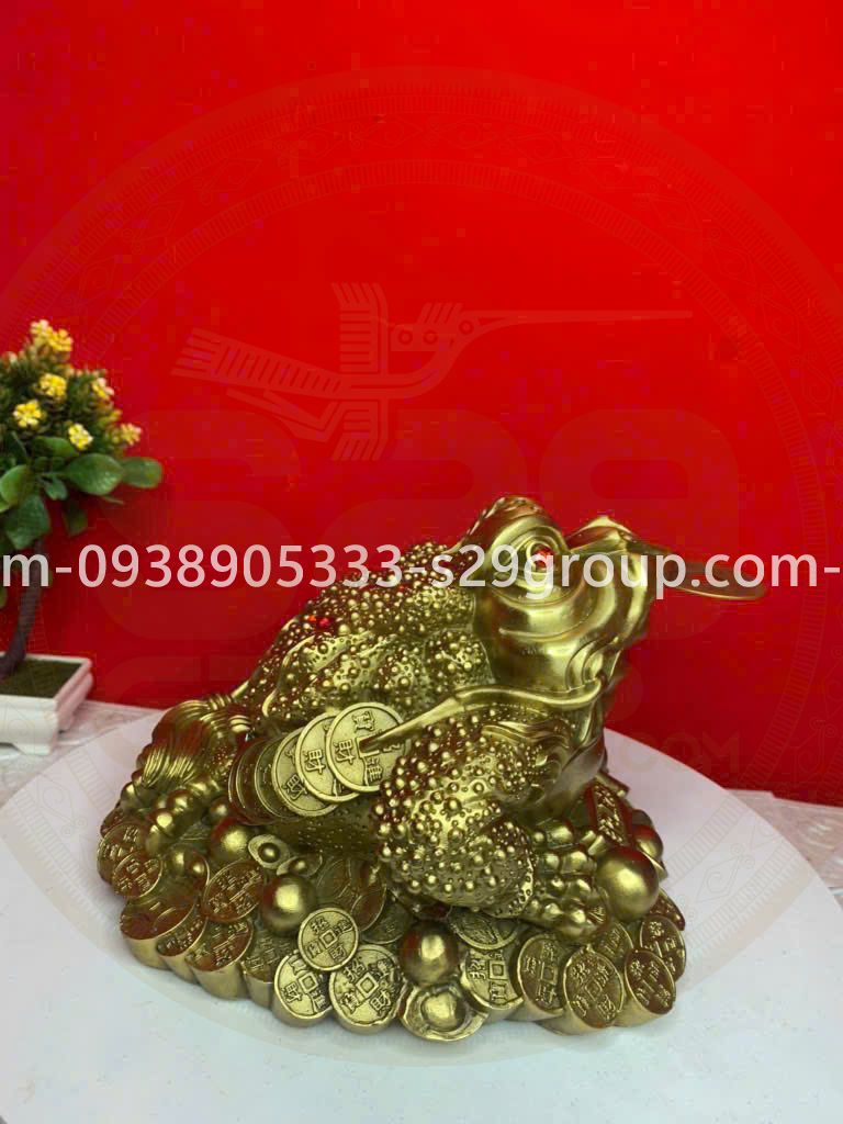 cóc ngâm tiền bằng đồng
