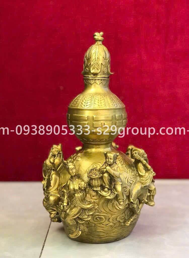 hồ lô bát tiên bằng đồng