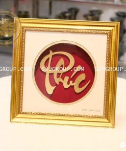 tranh chữ phúc mạ vàng