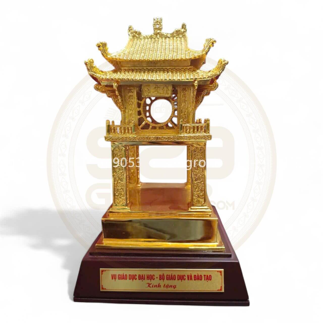 Mô hình Khuê Văn Các mạ vàng 24k,Quà tặng sang trọng dành cho đối tác doanh nghiệp ,khách nước ngoài